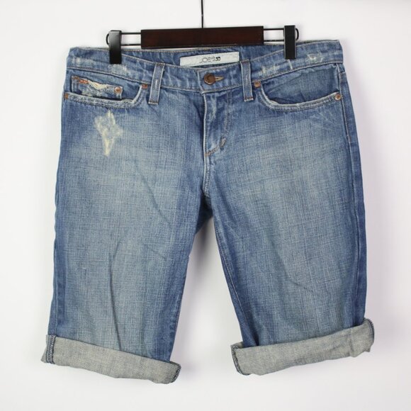 Joe's Jeans Pants - Joe's Womens 27" Denim Bermuda Distressed Jean Shorts